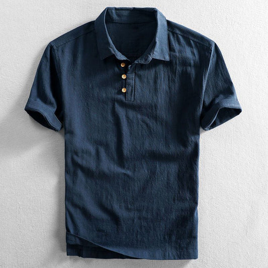 MASSIMO | LINNEN POLOSHIRT